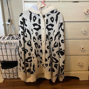 Zip up sweater with hood